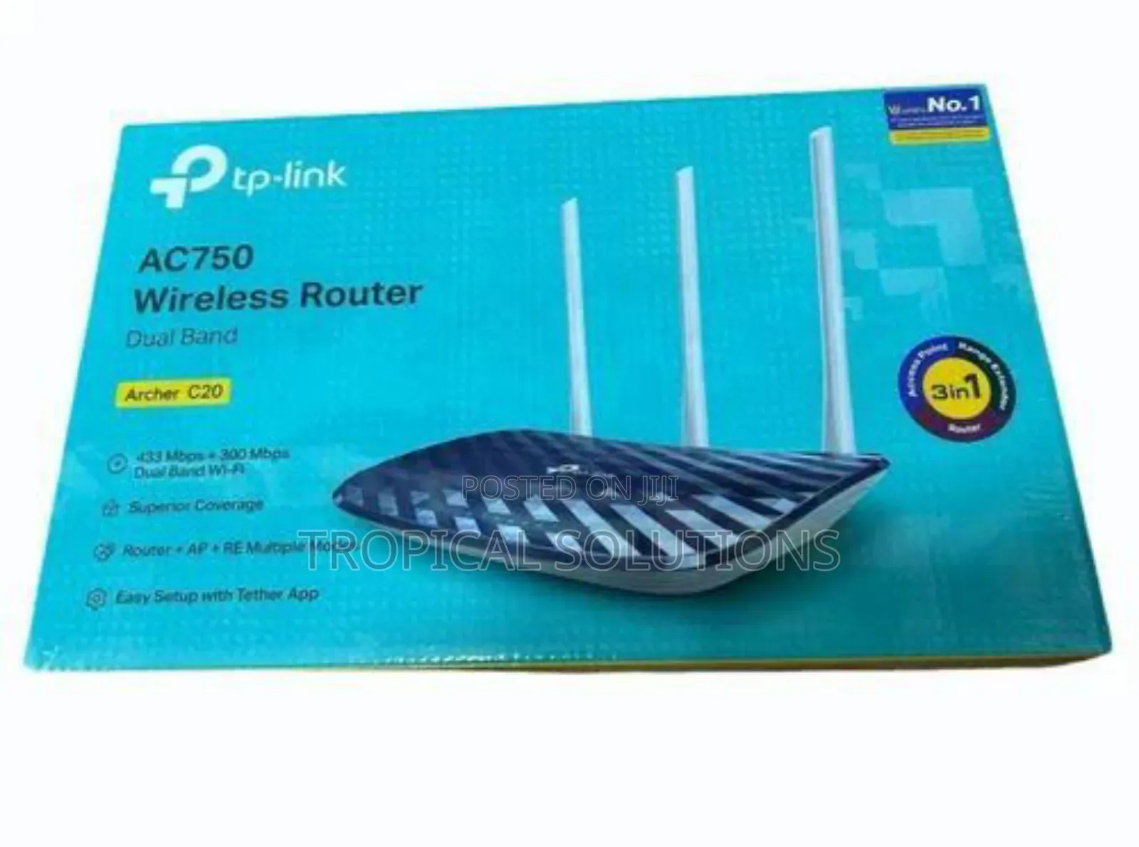 TP-Link Ac750 Wireless Tl-Archer C20 Dual Band Riuter