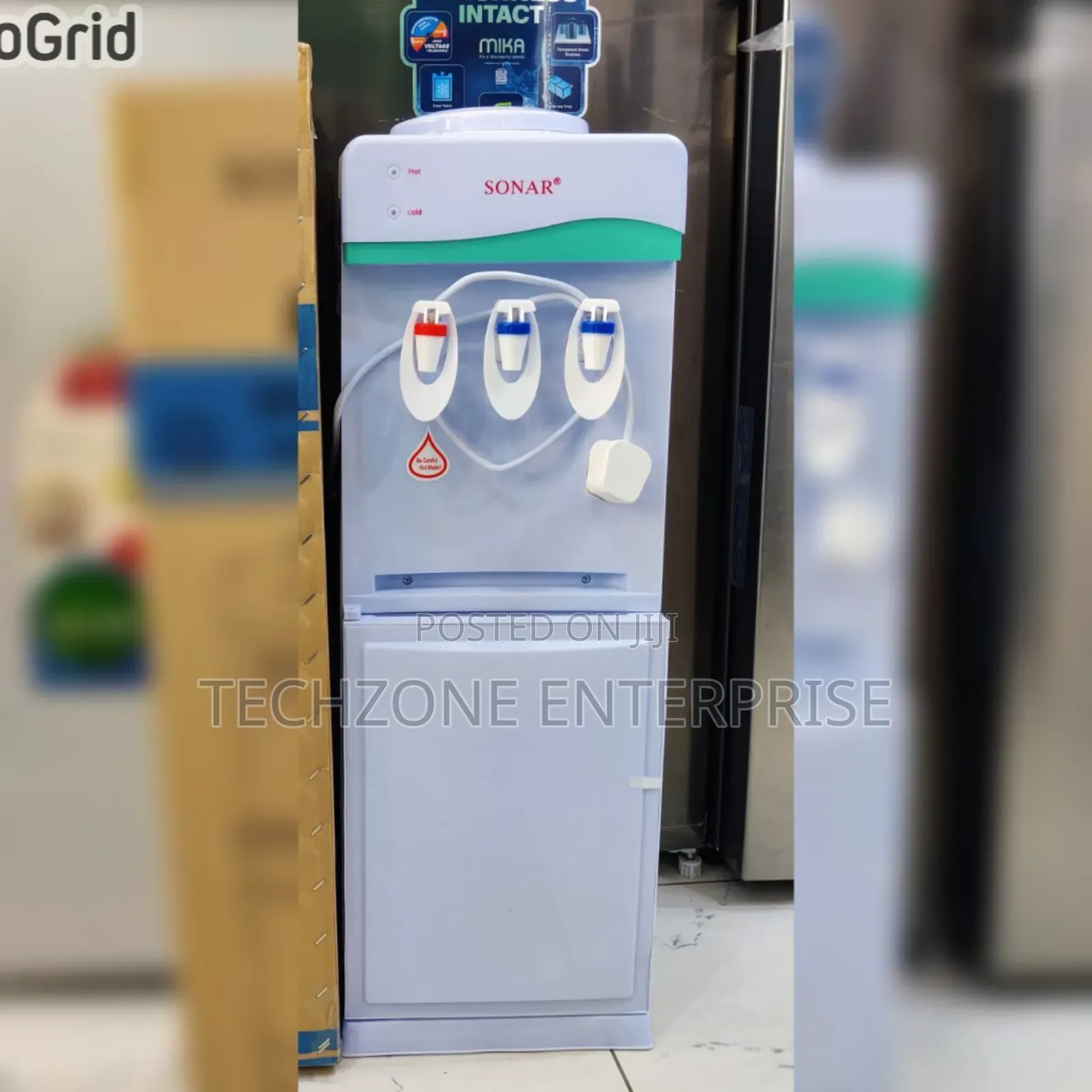 Sonar Hot and Cold Normal A7c Water Dispenser With Storage Cabinets 