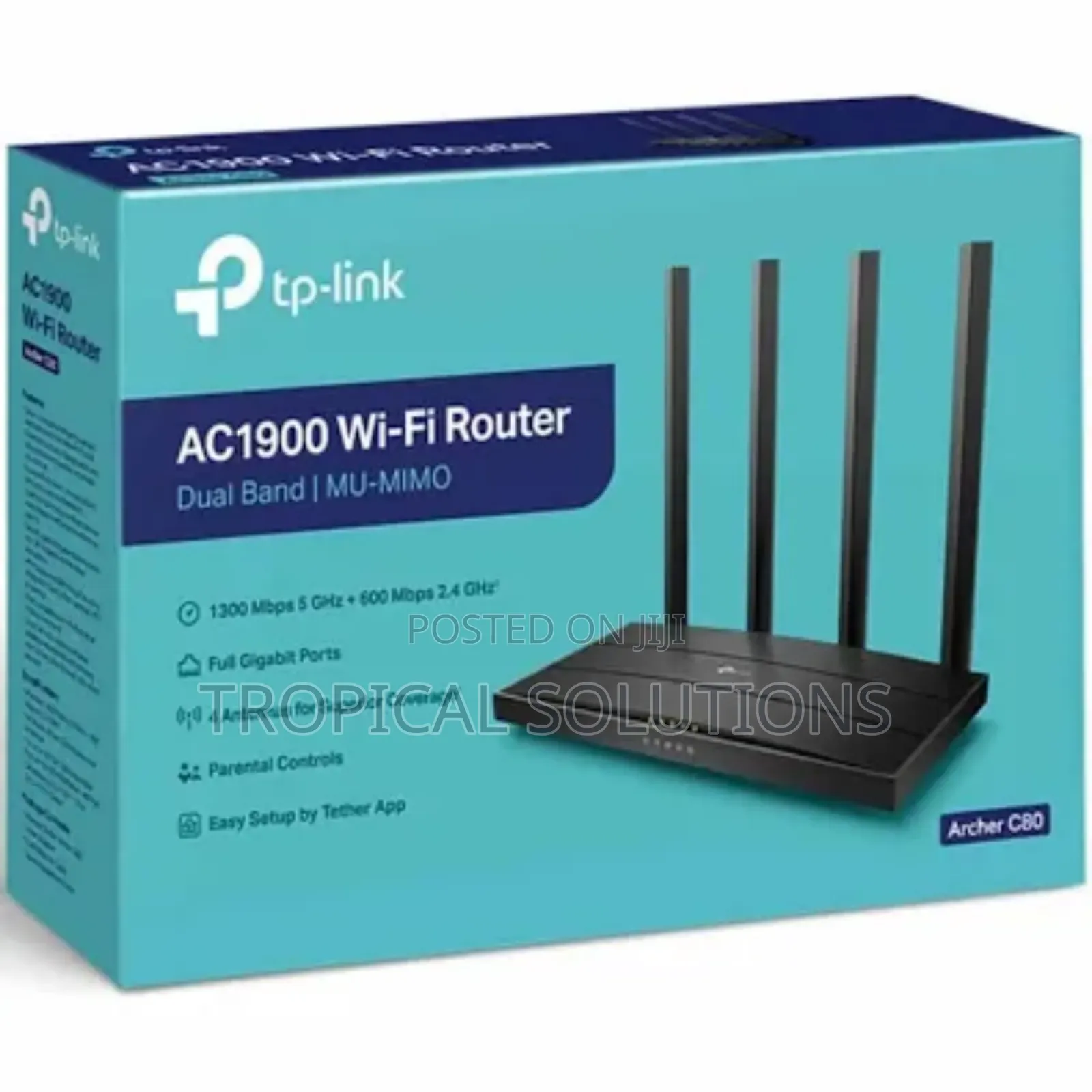 Tp-Linkac1900 Wirelesstl-Archerc80 Mu-Mimo Wifi 5 Router Tl-Archer C80