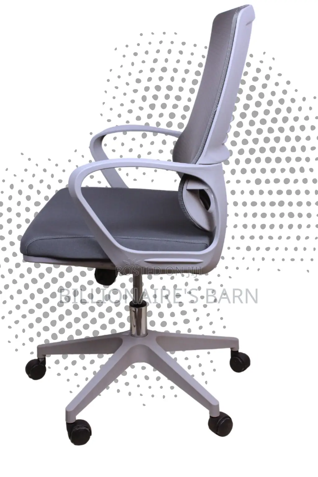 Pro-Grade Grey Ergonomic Mesh Office Chair | Adjustable Height