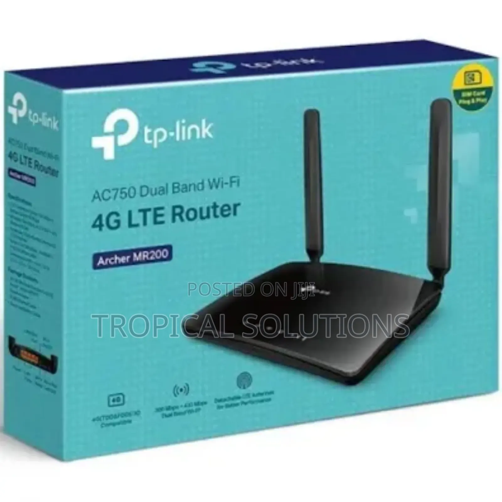 Tp-Link Ac750 Wireless Tl-Archer Mr200 Dual-Band 4g Lte Router