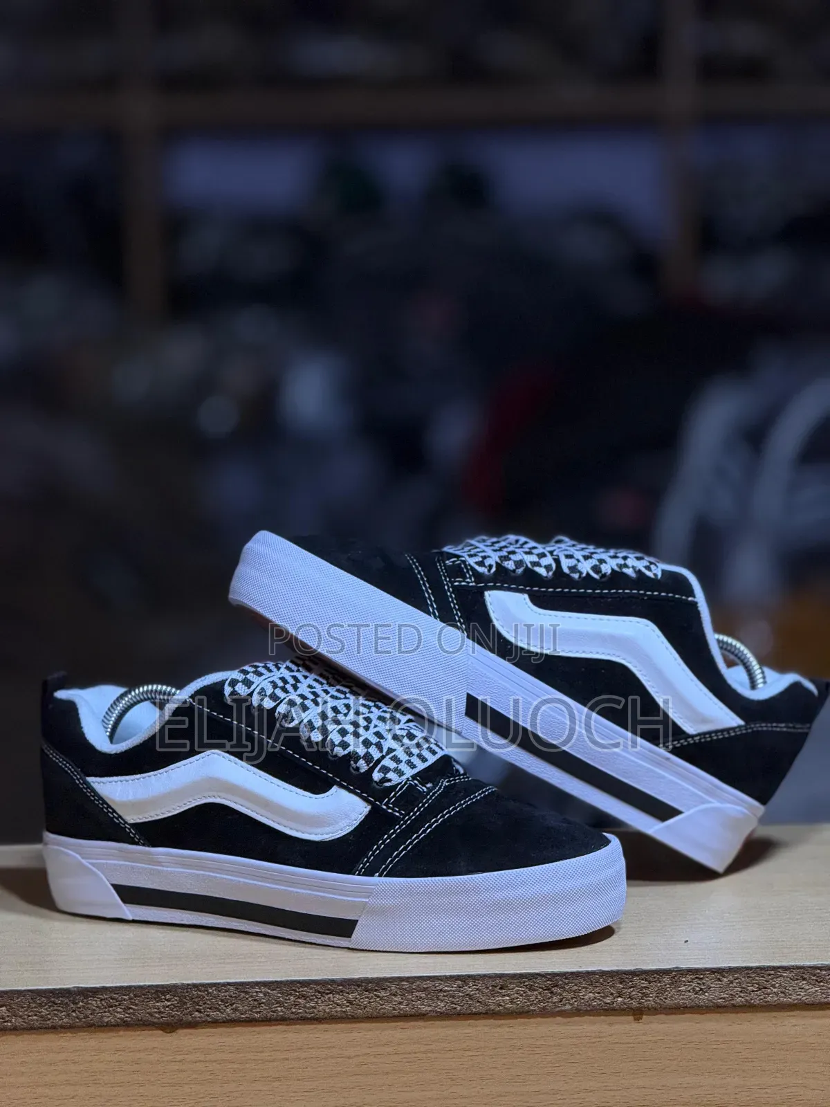 Vans Knu Old Skool Black White Sole