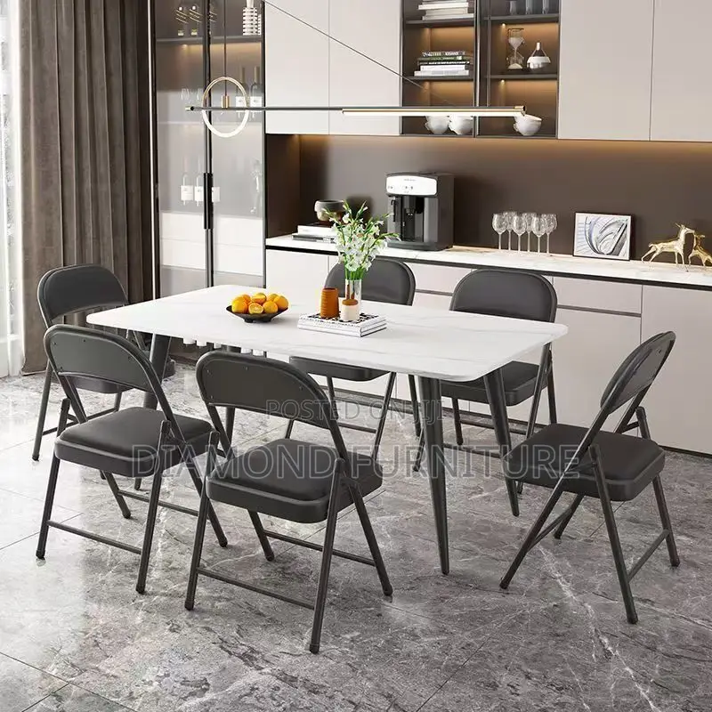 Office Furniture; Classic Black Metal Folding Chair