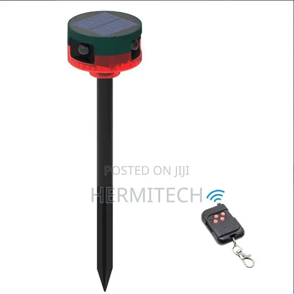 Wireless Solar Rf Remote Alarm Siren Solar Animal Repeller