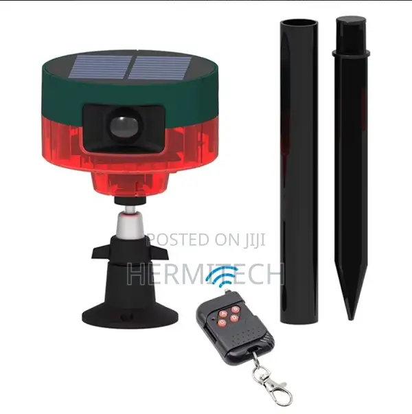 Wireless Solar Rf Remote Alarm Siren Solar Animal Repeller