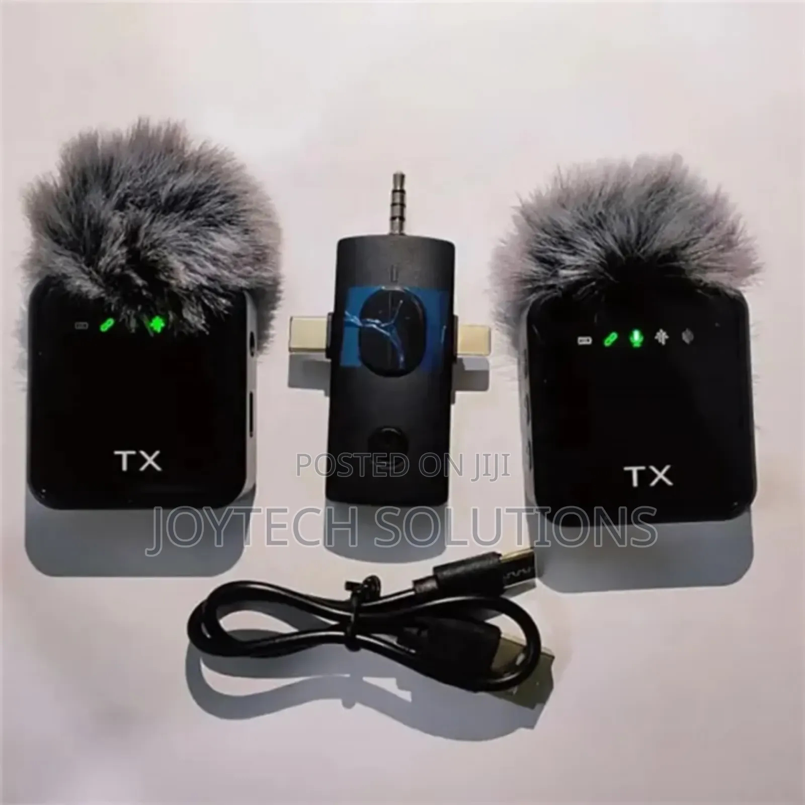 F11_2 3in 1 Noise Cancelling Mic Dual Mini Wireless Microphone