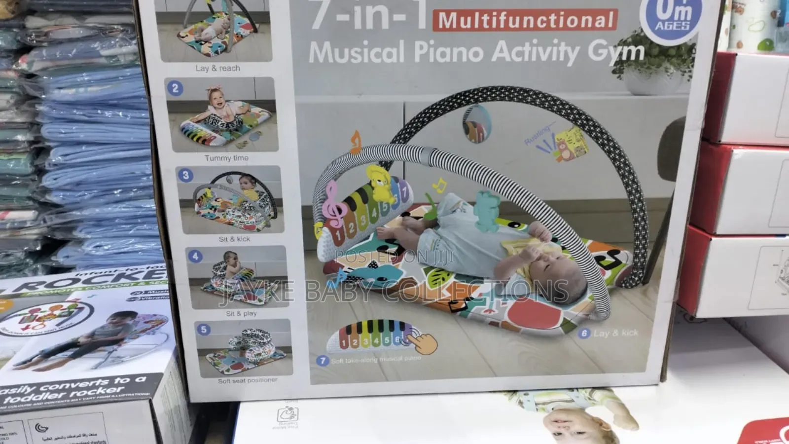 Musical Baby Playmat Piano Gym 7-in-1 Toy