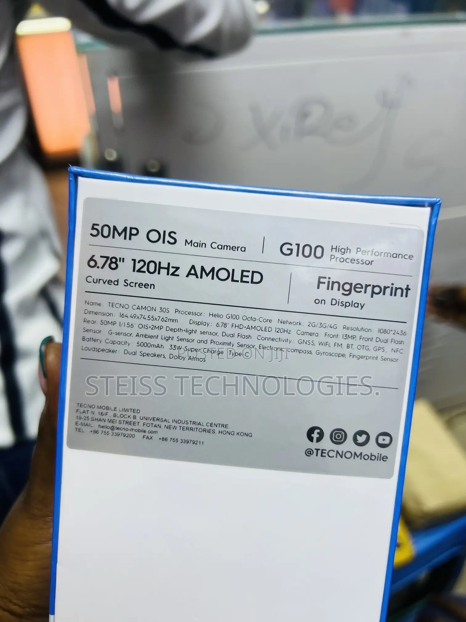 New Tecno Camon 30S 128 GB Black
