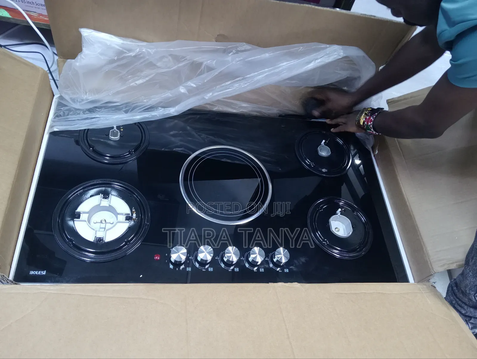 Bolesi 90 Cm Gob 4 Gas and I Electric Plate