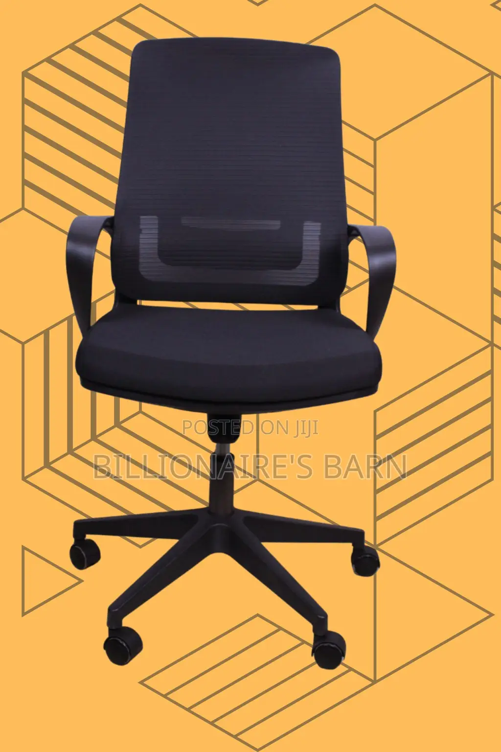 Black Ergonomic Mesh Office Chair | Premium Steel Frame