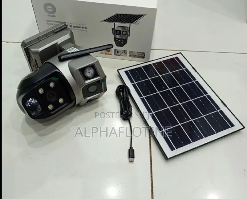 V-380 Pro Smart Wi-Fi Dual Lense PTZ Solar Camera