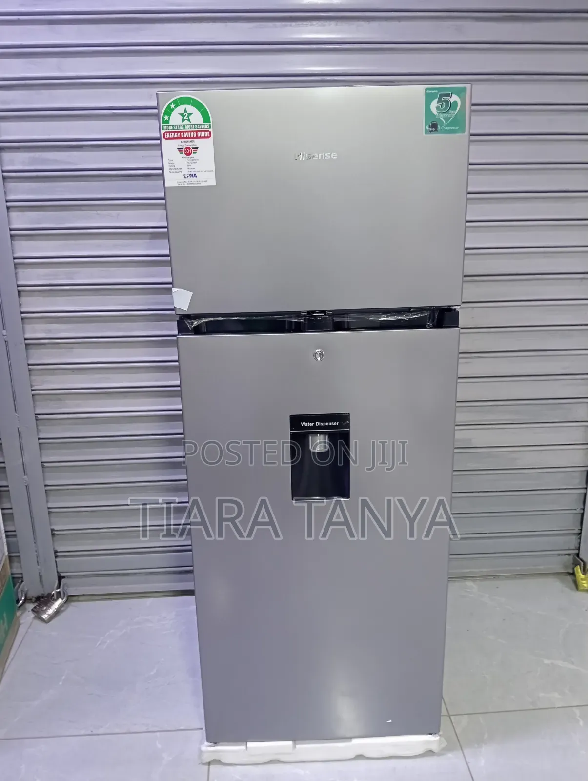 Hisense 205l Double Door Fridge Ref205dr With Dispenser