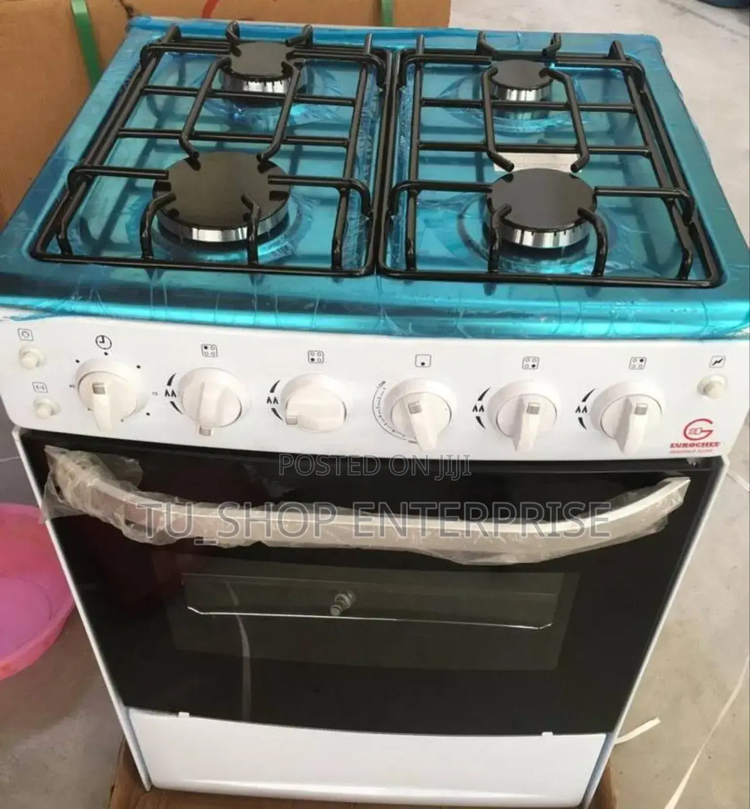 Cooker!!Eurochef 60*60 Full Gas With Safety Detector, Rotisserie,