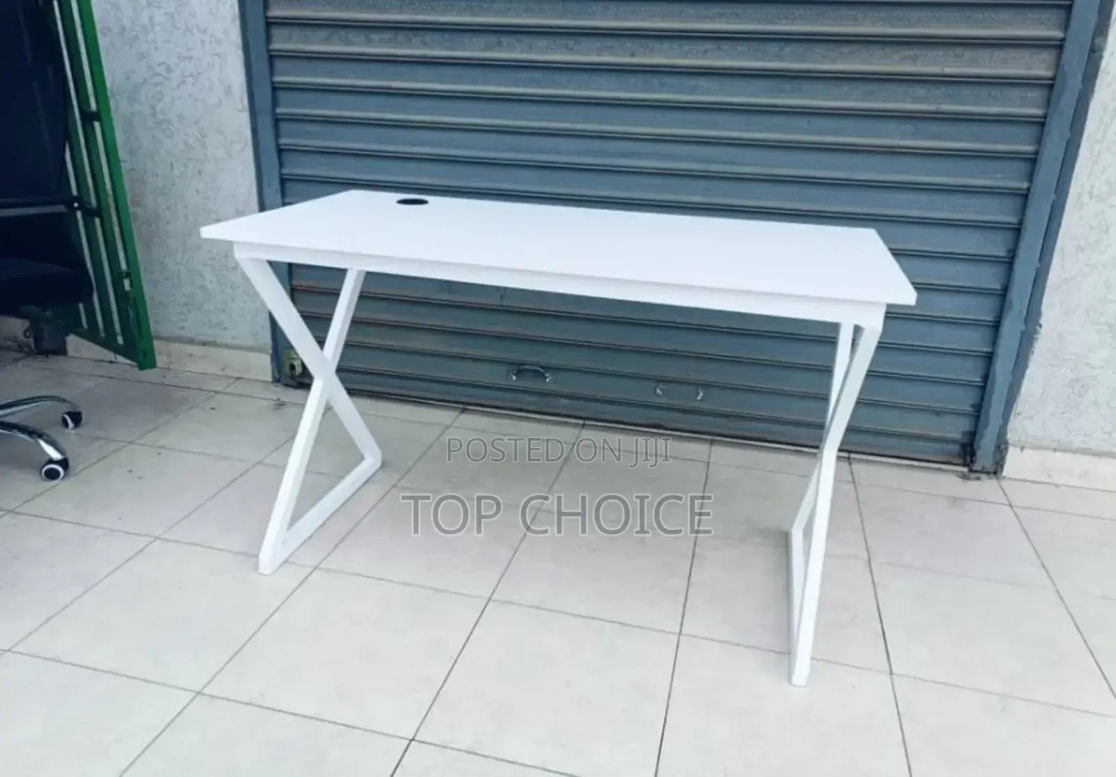 All White Modern Office Desk