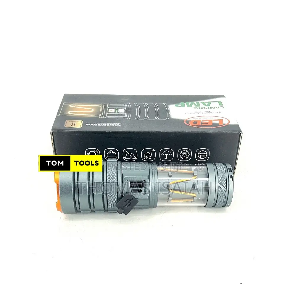 Super Bright Led Torch With Camping Light and Tripod Screw