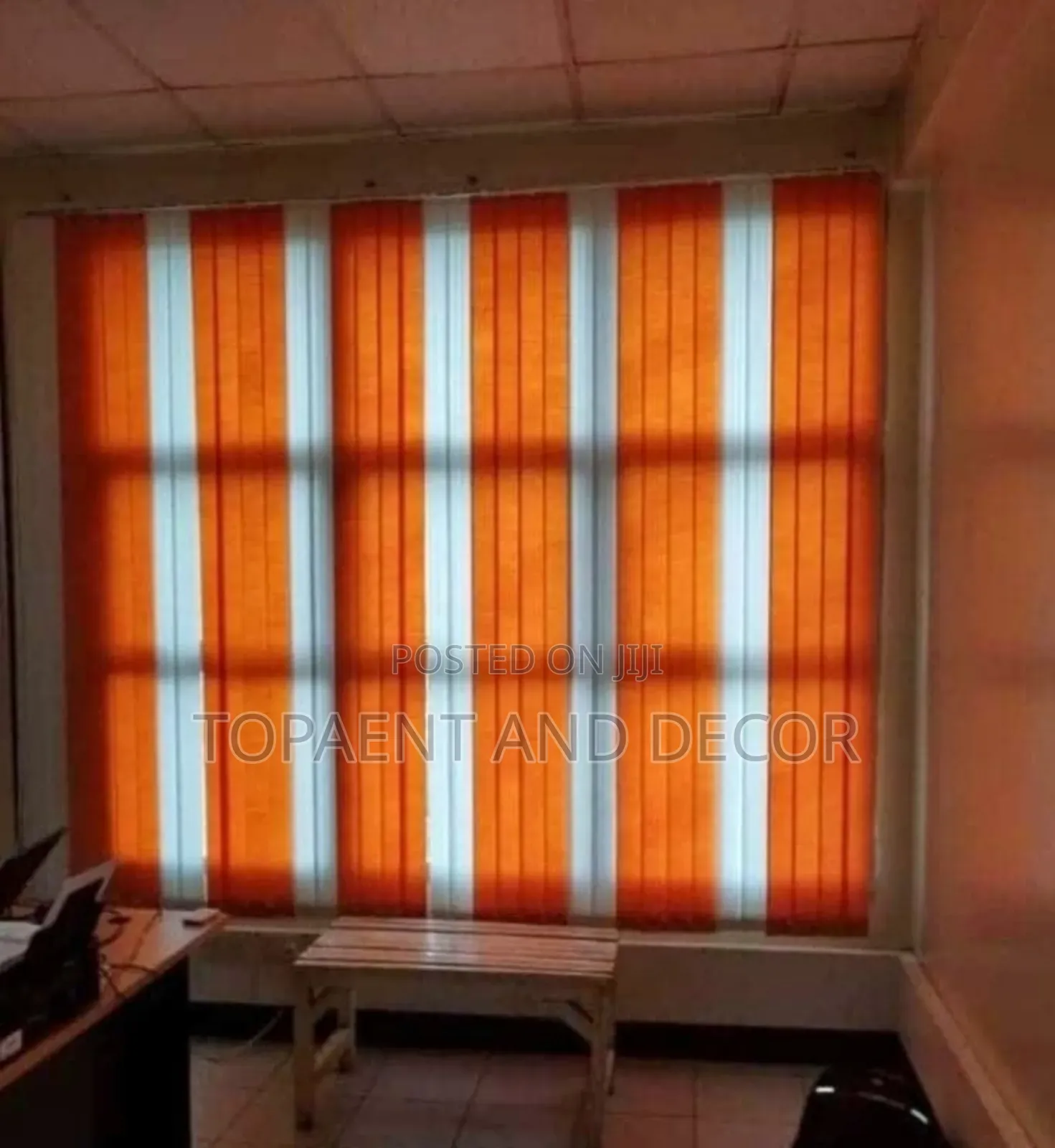 Elegant Fabric Vertical Blinds for Office Space