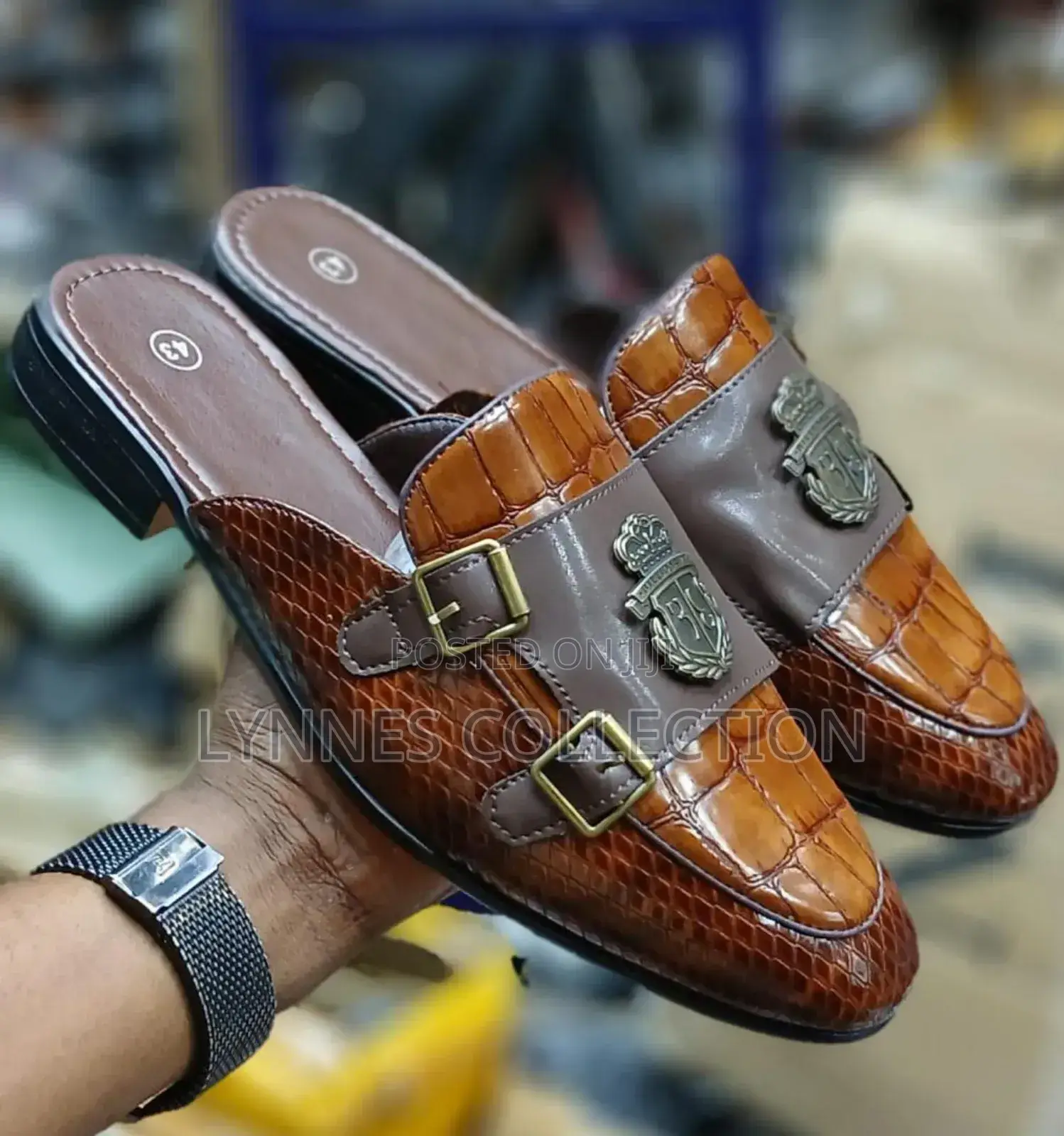 Billionaire Mules With Embroided Tassle,Embroided Mules Sizes 40_45