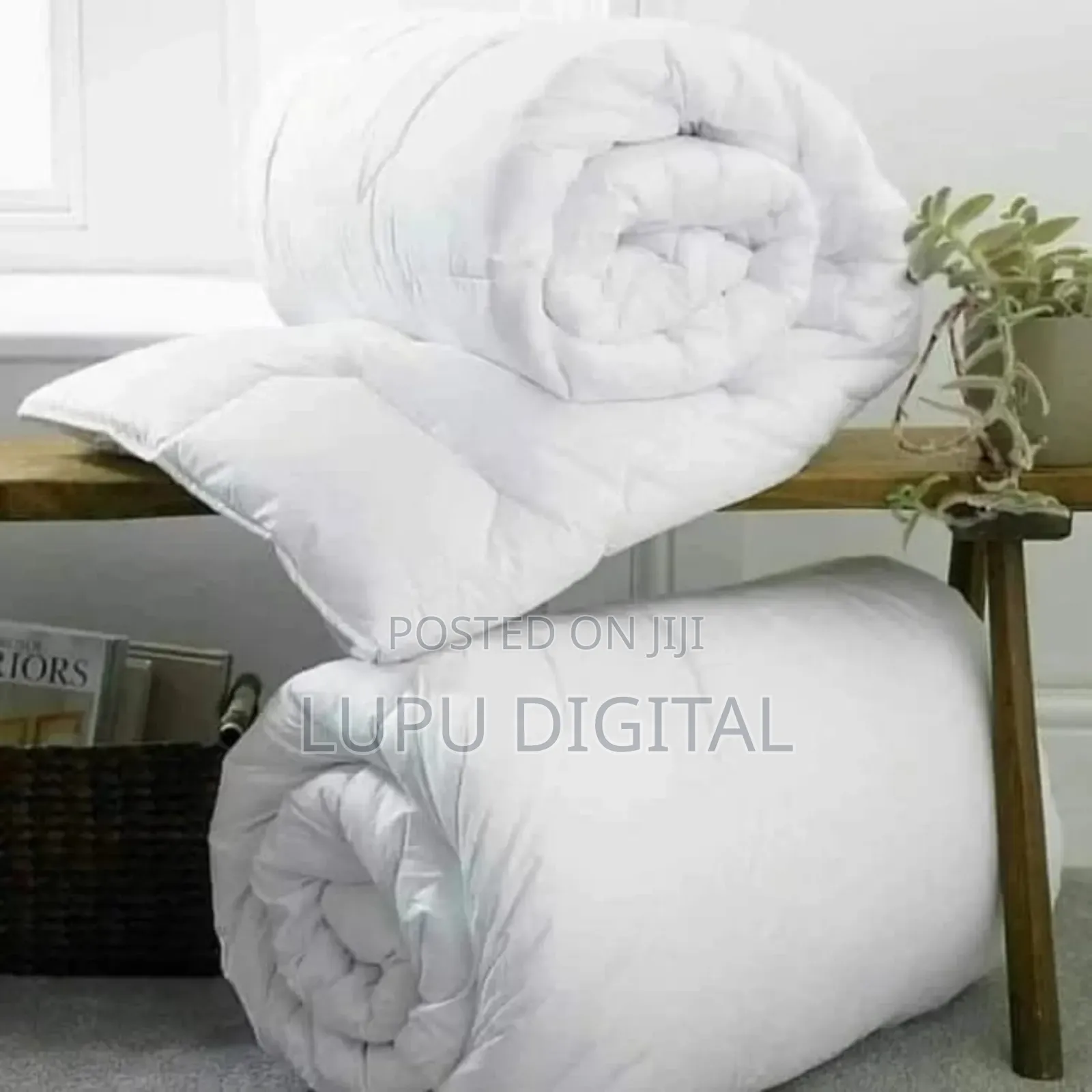 4pc White Duvets Available