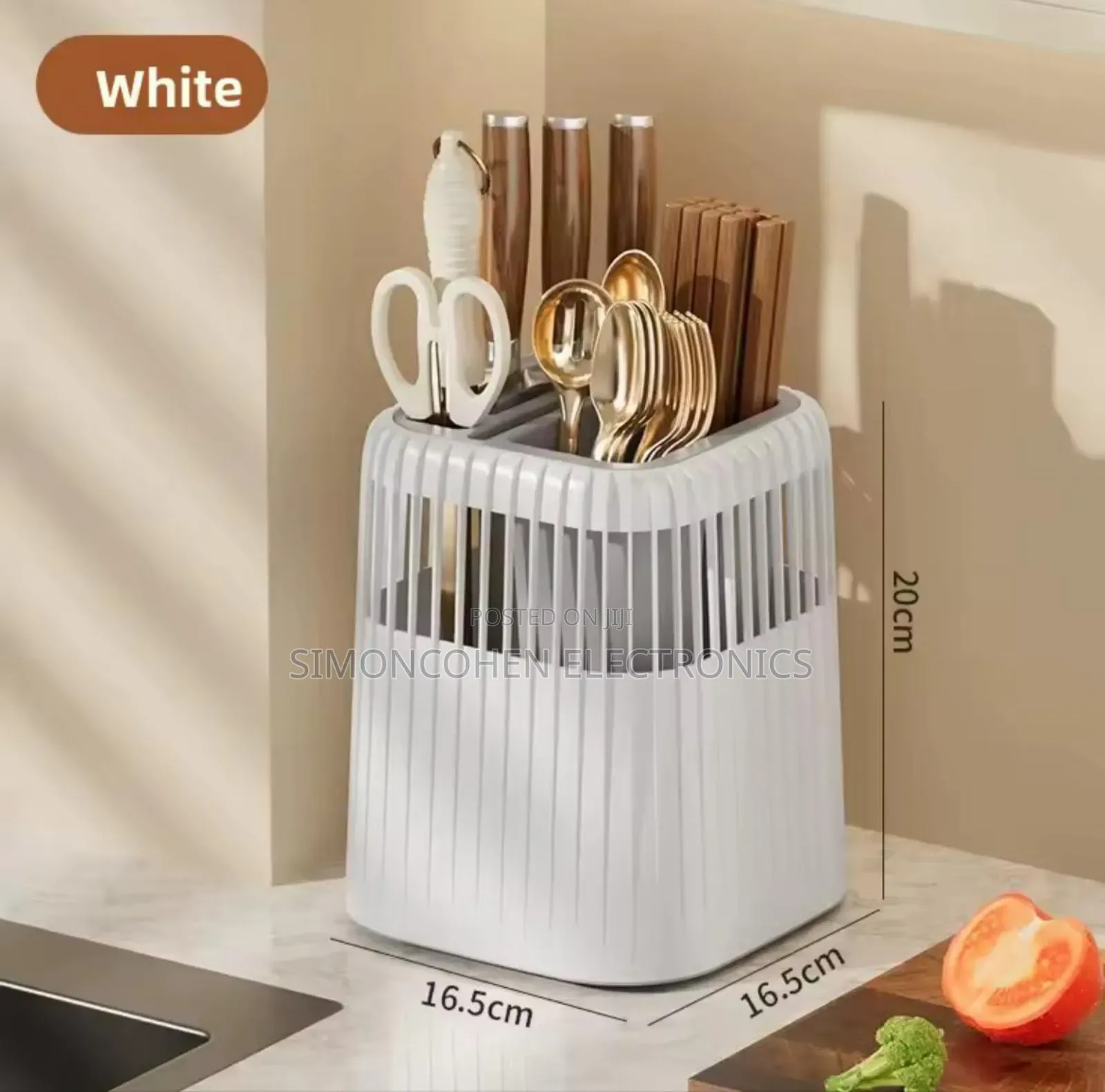 Multifunctional Rotating Knife Rack/Cutlery Holder