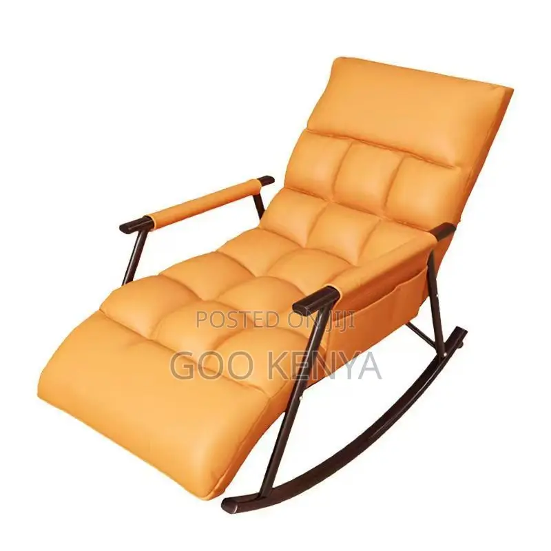 Outdoor Chair; Outdoor Ergonomic Rocking Chair With Fabric Upholstery