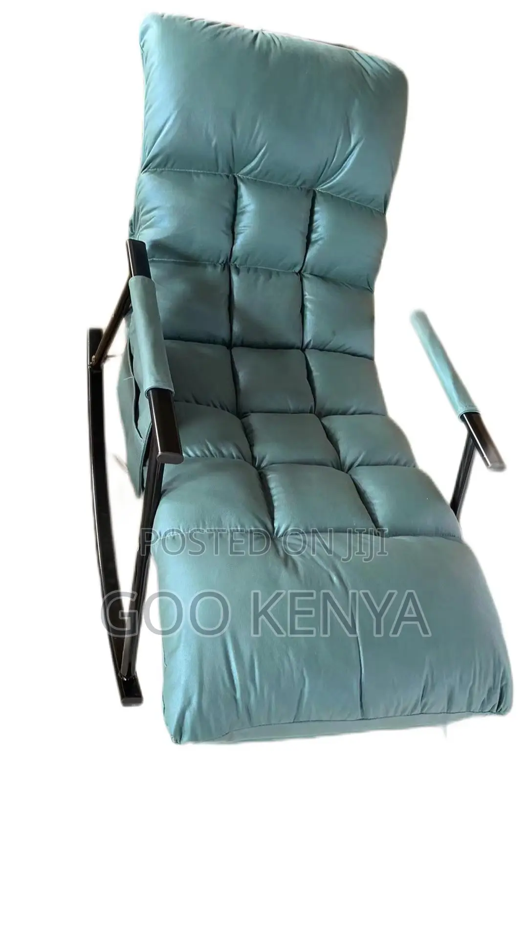 Outdoor Chair; Outdoor Ergonomic Rocking Chair With Fabric Upholstery