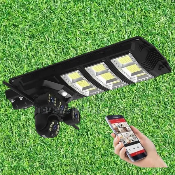 450w Solar Powered Street Light + 12mp 4g PTZ CCTV With Human Tracking