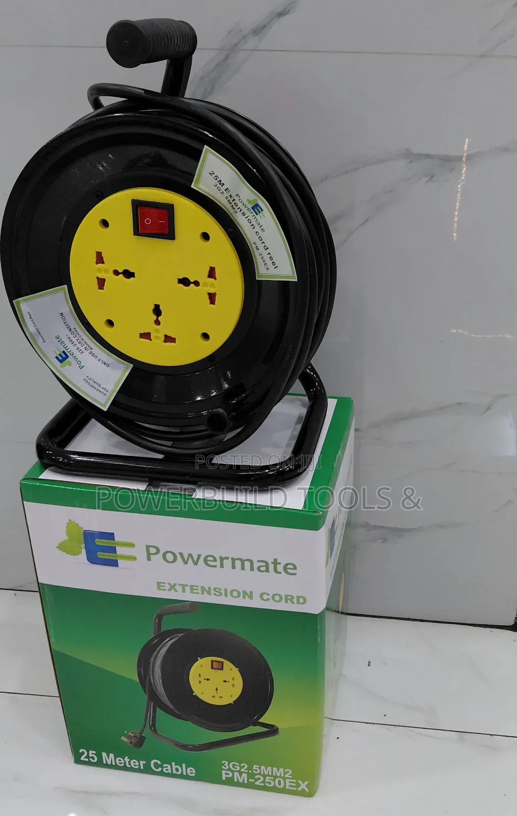Outdoor Extension Cable Reel/Extension Cord 2.5mm Thickness