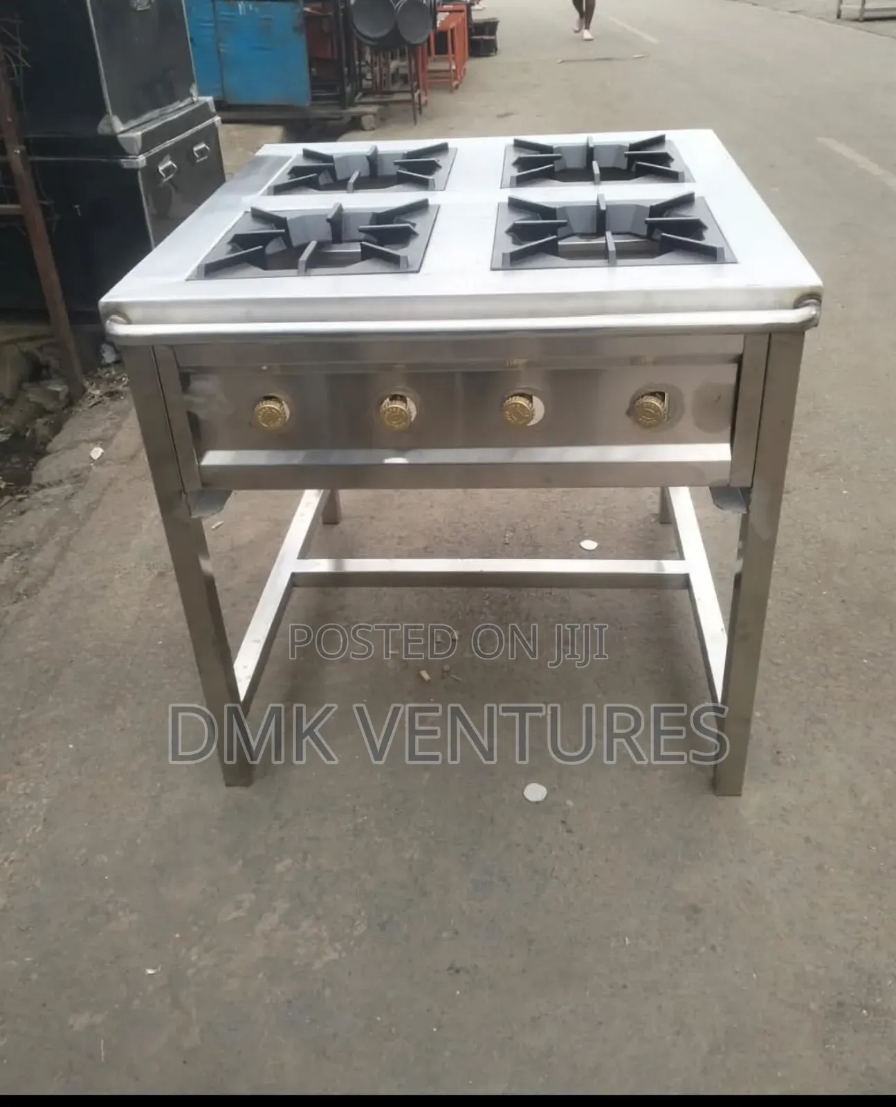 Stainless Mega Four Burner Gas Cooker
