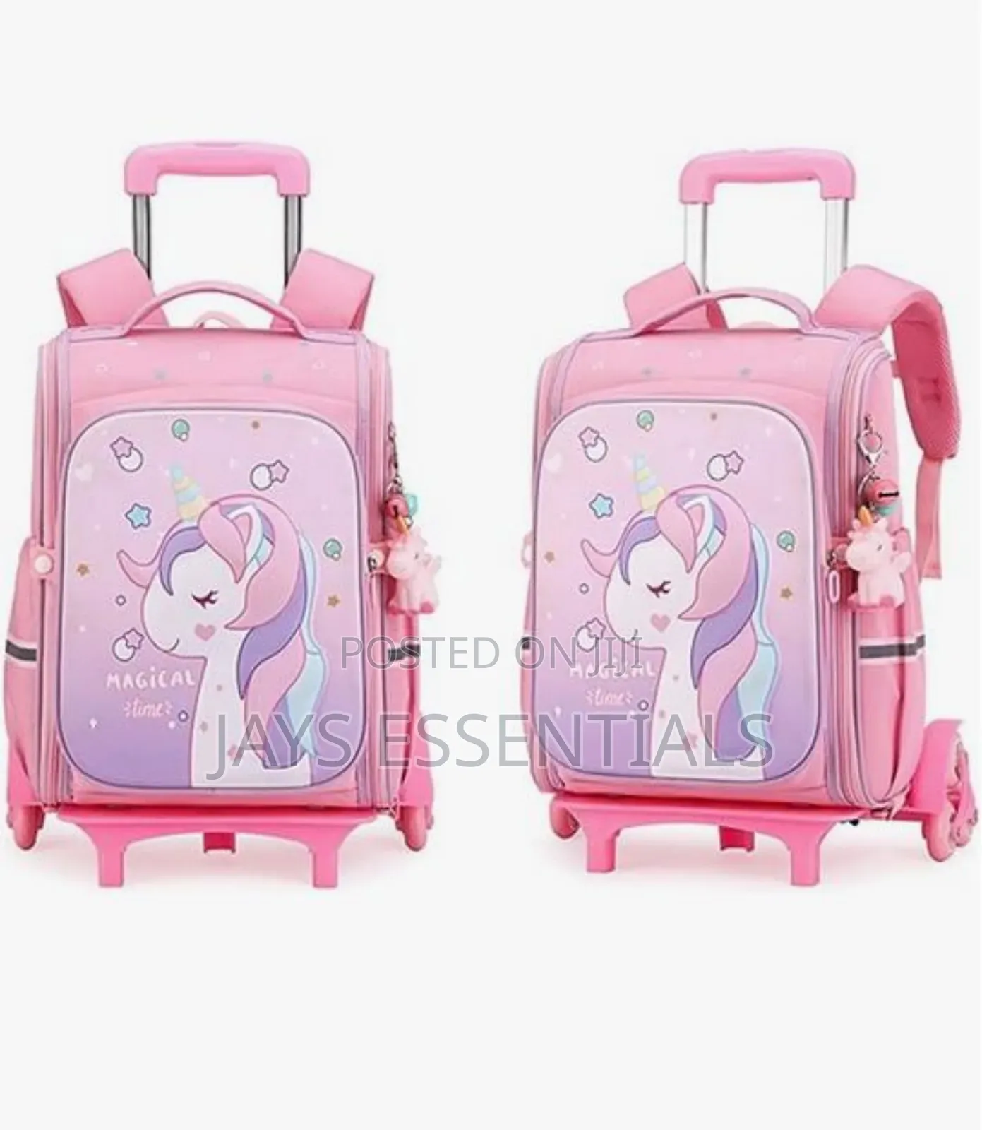 Cartoon Trolley Rolling School Bag