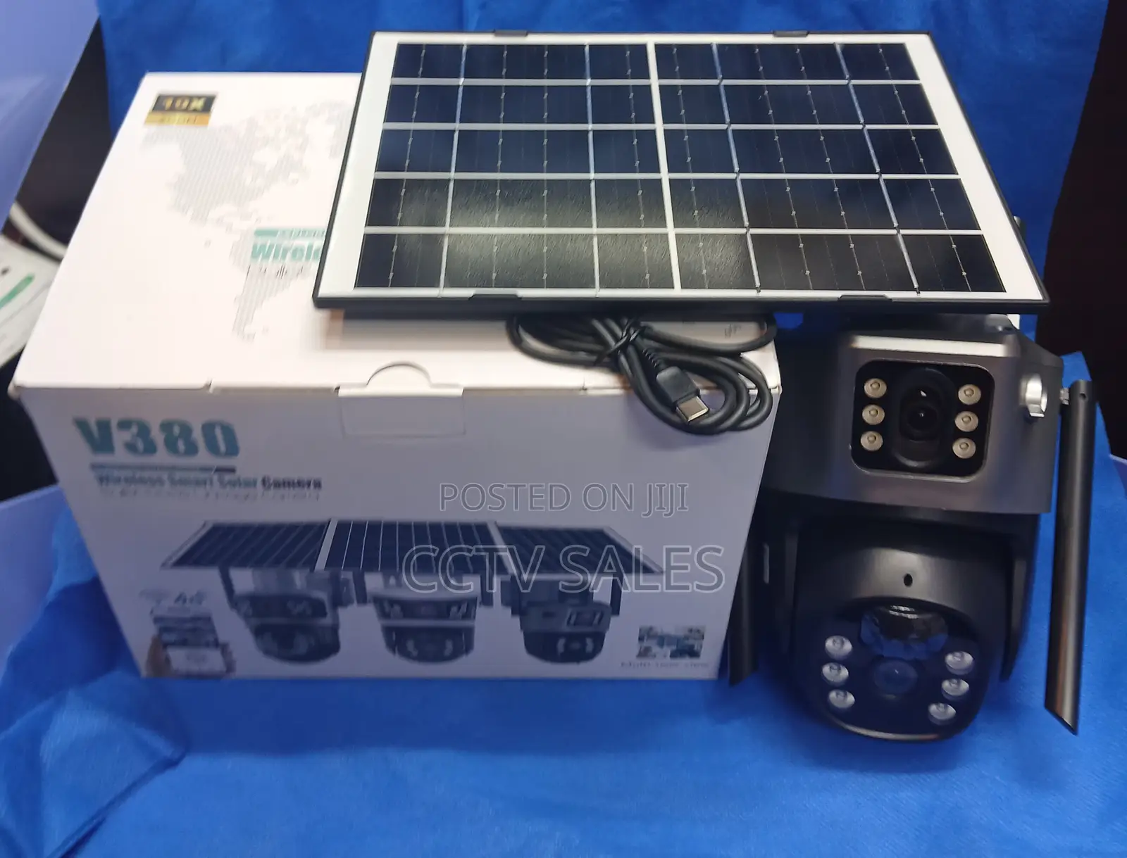 Wireless CCTV Camera 2 Lens Wifi CCTV Camera Sim 10x Zoom 360
