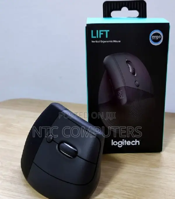 Logitech Lift Vertical Ergonomic Wireless and Bluetooth Mouse