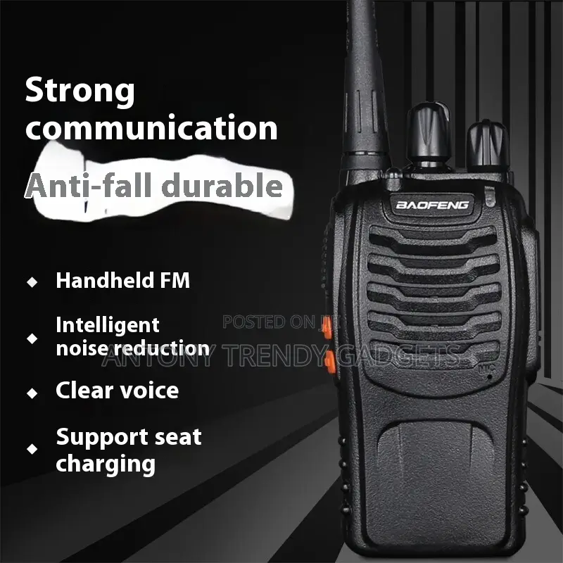 Baofeng Bf-888s Two-way Radio With Earphone & Long Battery Life