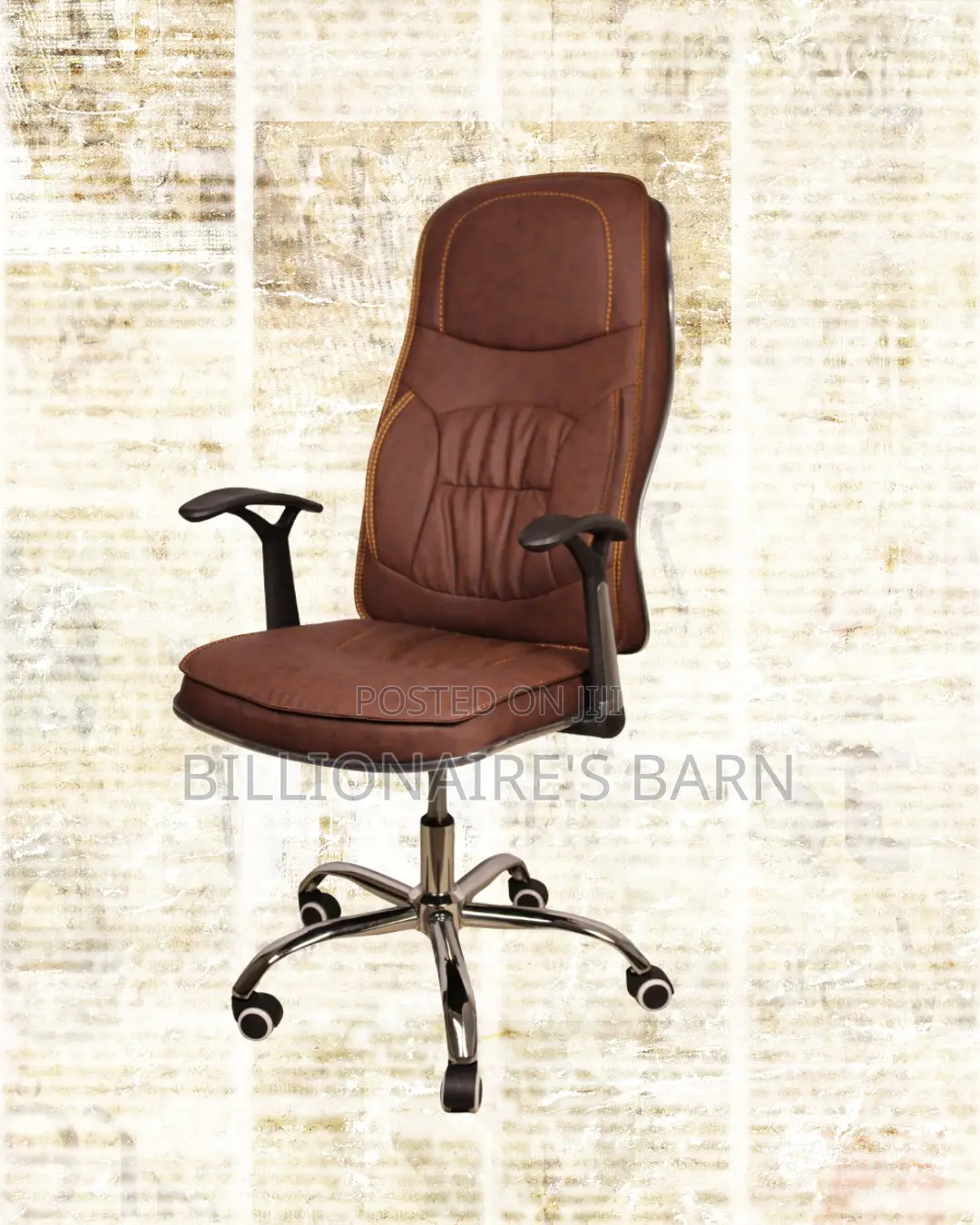 Ergonomic Executive Leather Chair | Supportive Tilt Lock Mechanism