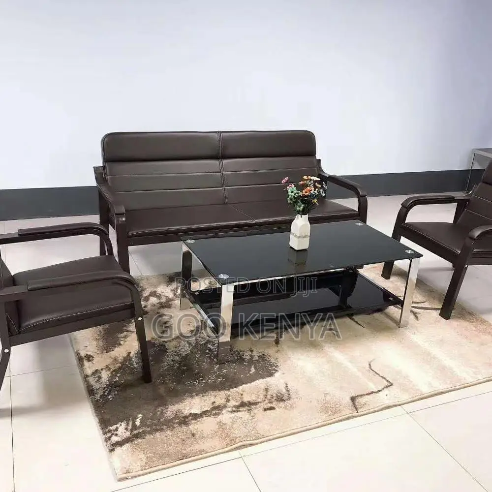 Home Coffee Table; Metal Frame Coffee Table With Glass Top