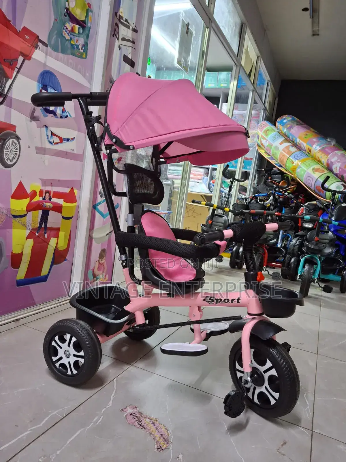 Kids Tricycle With Canopy