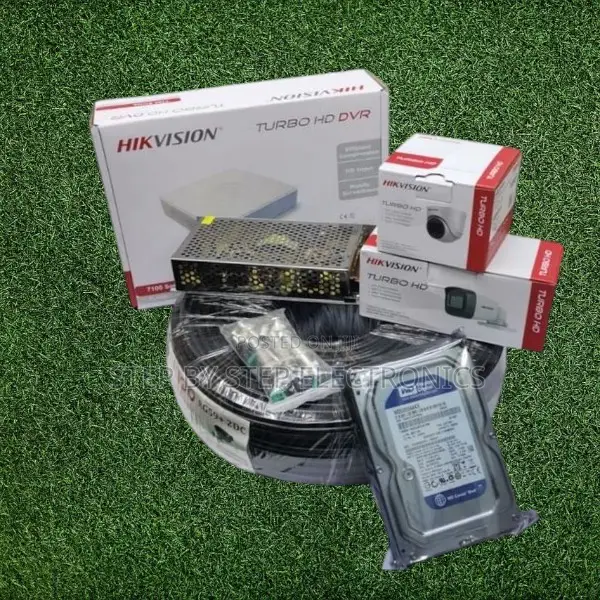 2 Hikvision 1080p Full Hd 2mp Night Vision Activated CCTV Cameras Kit