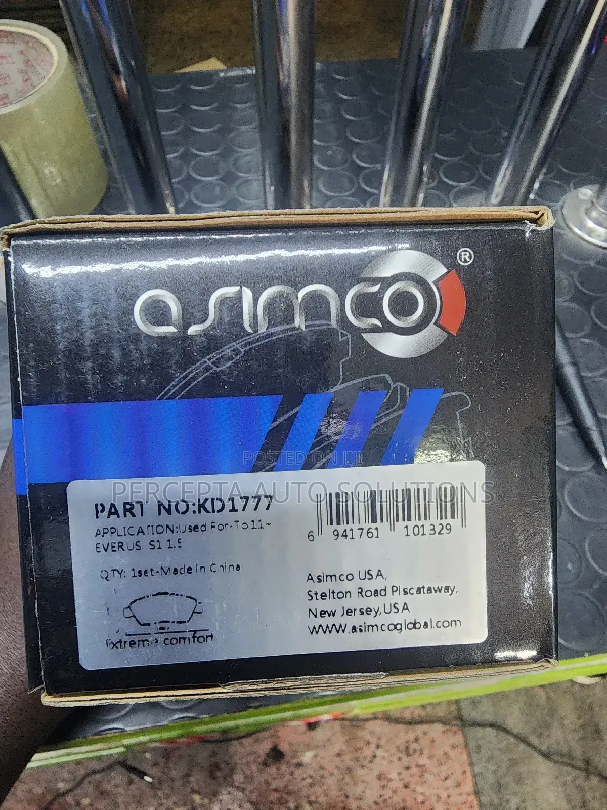 Kd1777 Genuine Asimco Front Break Pads For Honda Civic, Fit New Shape
