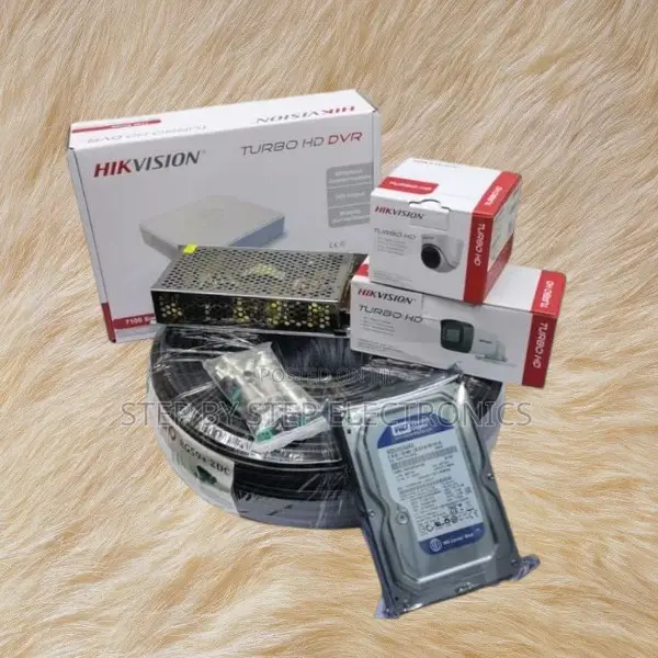 2 1080p Full Hd Night Vision Activated CCTV Cameras Kit With 500gb HDD