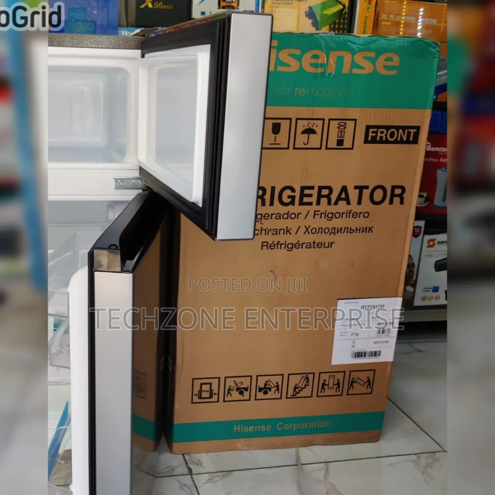 Hisense 91l Double Door Fridge Ref091dr With Reversible Door 