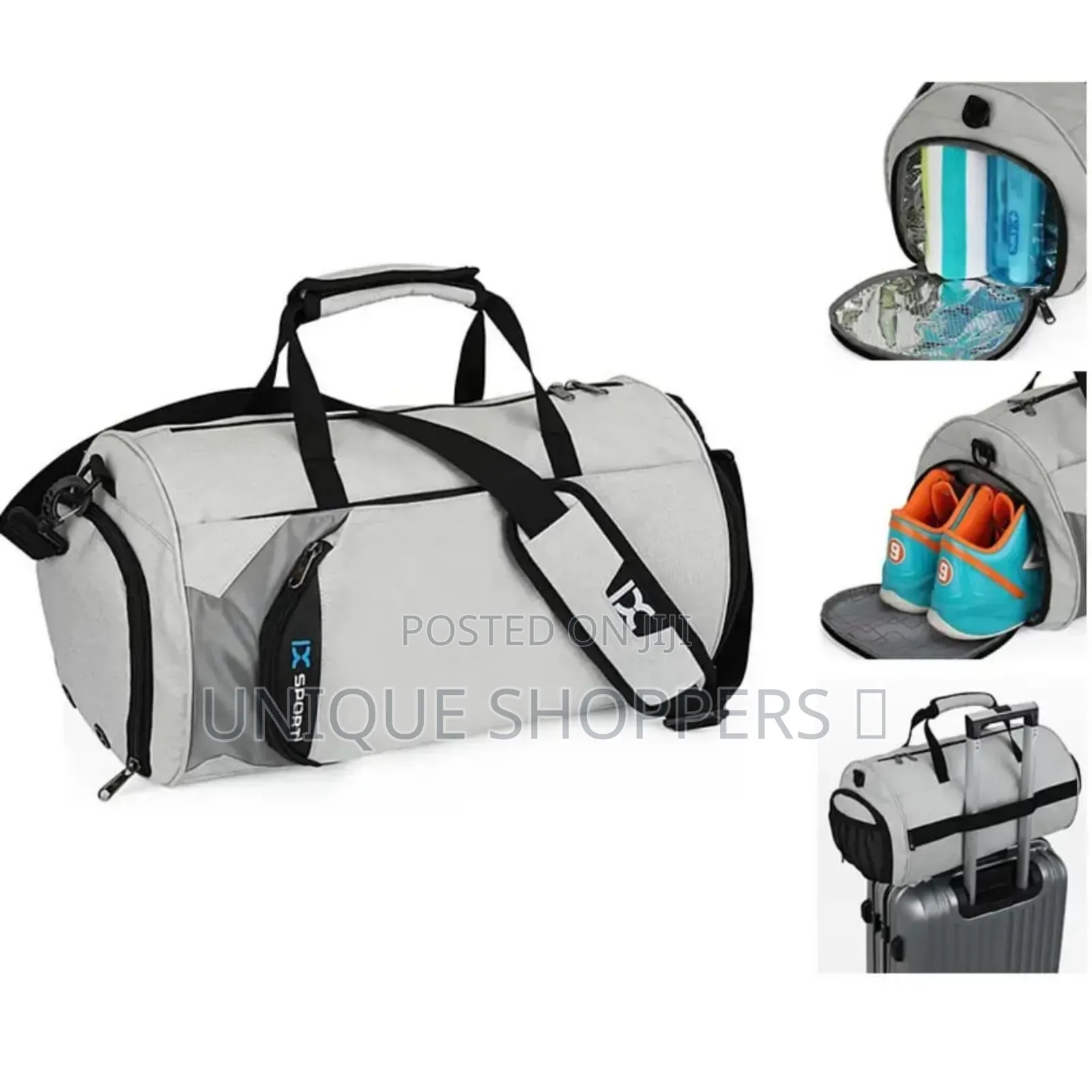 Large Duffle Bag With a Shoe Compartment
Has Shoe Compartment