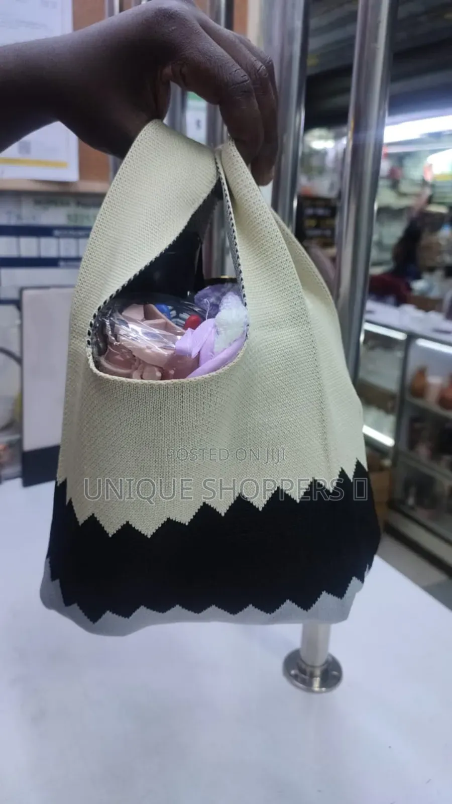 3 Pscfashion Knitted Women Wrist Bags.