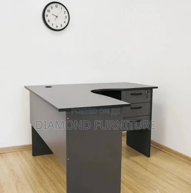 Office Furniture; Executive (1400mm) Wooden Curved Desk