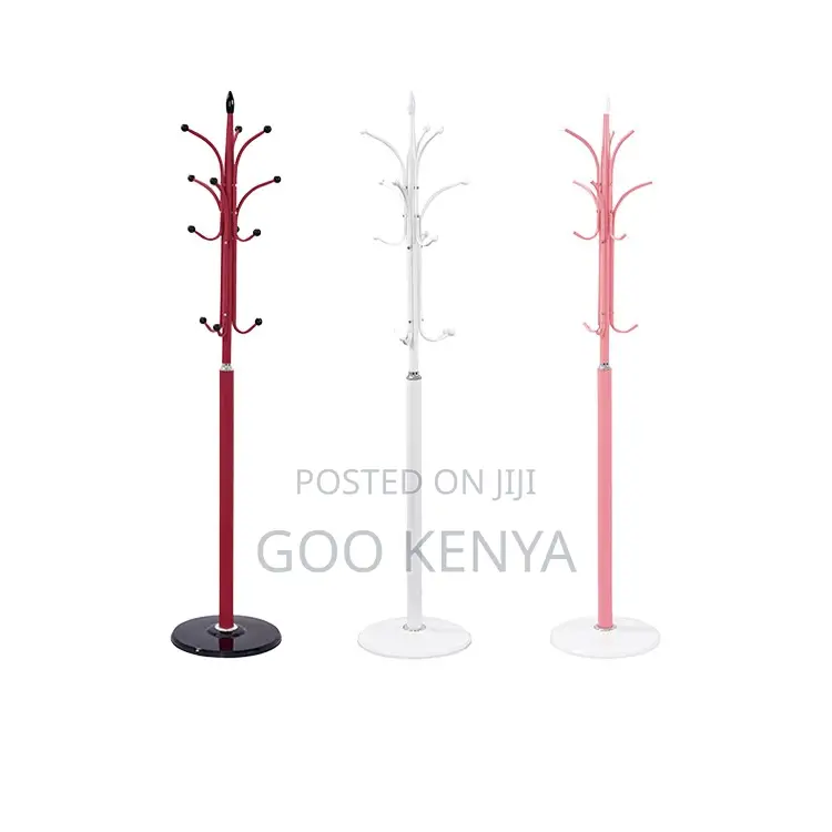 Office Coat Hanger; Floor-Standing Metal Coat Hanger.