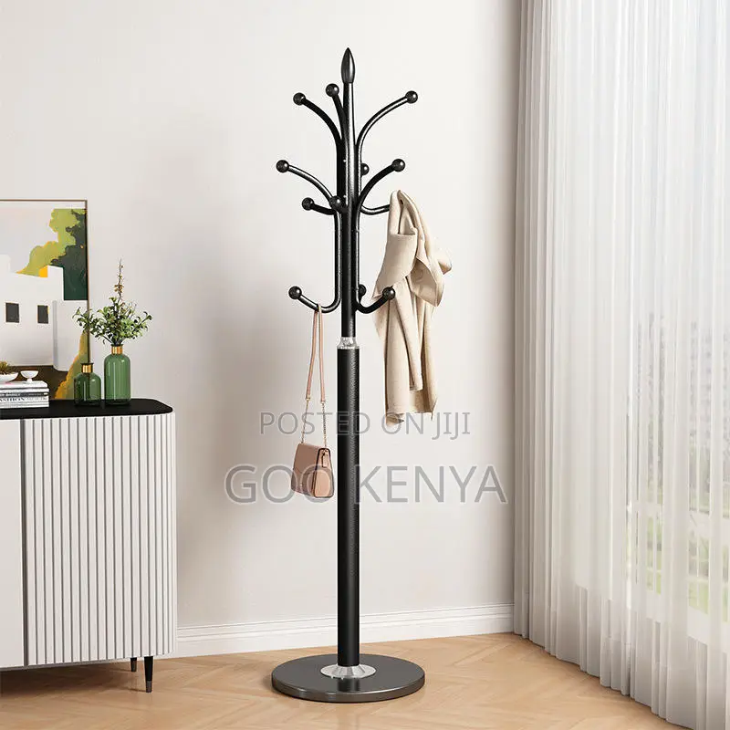 Office Coat Hanger; Floor-Standing Metal Coat Hanger.