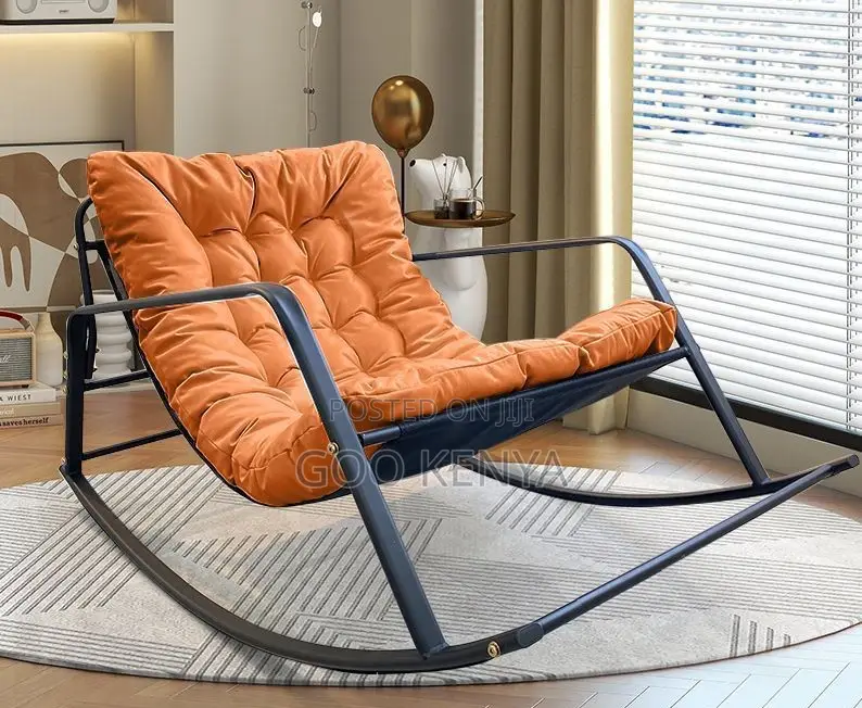 Home Chair; Cushioned Rocking Lounger Chair