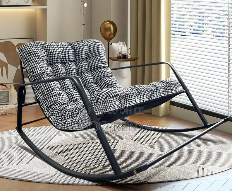 Home Chair; Cushioned Rocking Lounger Chair