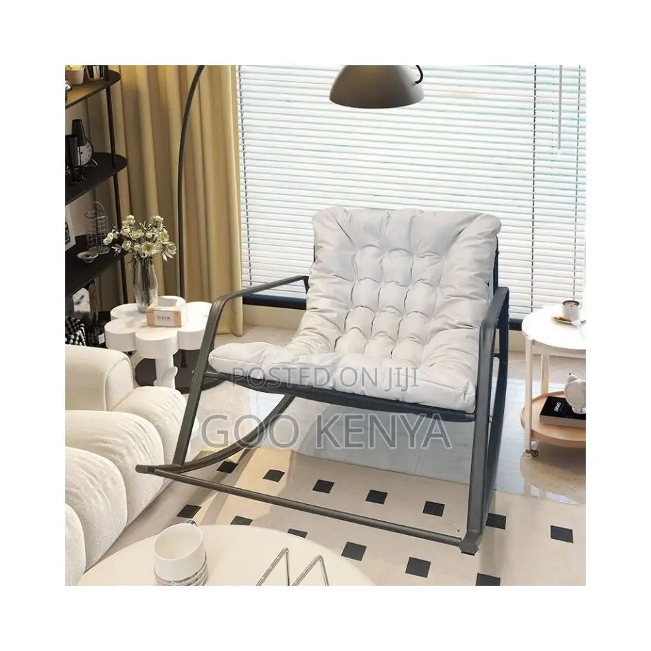 Home Chair; Cushioned Rocking Lounger Chair