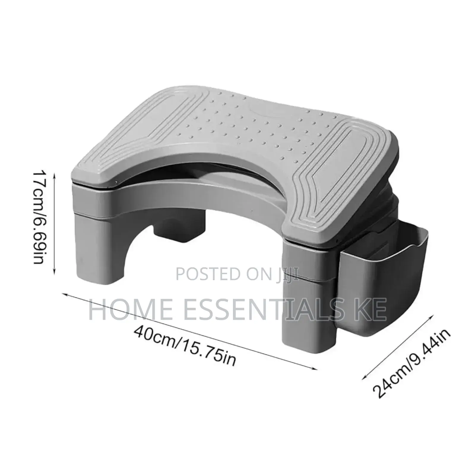 Foldable / Adjustable Footrest With Storage Space /Toilet Stool