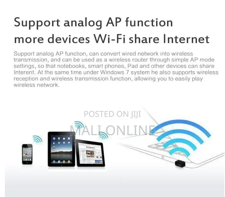 Usb Wifi Adapter 600mbps Wireless 802.11n Mini Dongle High Speed