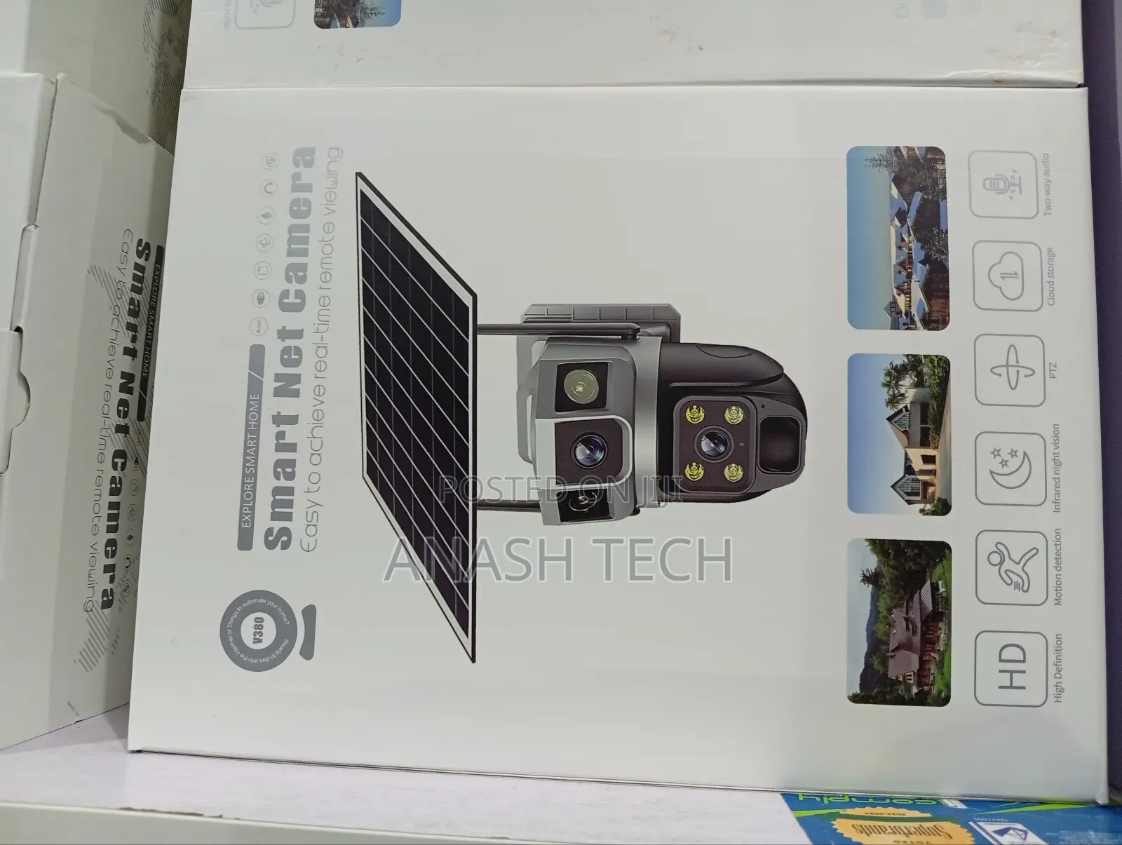 Outstanding PTZ Rotating Wifi Outdoor Solar Camera